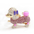 Wholesale rhinestone dog cheap fashion maker custom keychain